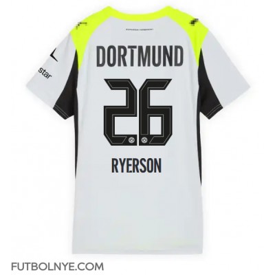 Camiseta Borussia Dortmund Julian Ryerson #26 Visitante Equipación para mujer 2025-26 manga corta Camiseta Borussia Dortmund Julian Ryerson #26 Visitante Equipación para mujer 2025-26 manga corta